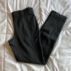 Charcoal striped leggings